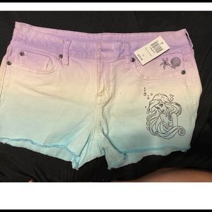 Ombré little mermaid shorts